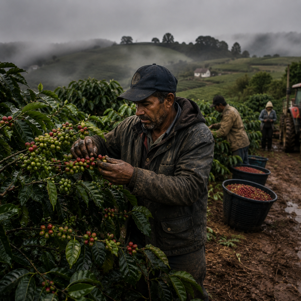 preço do café hoje reage ao frio no Brasil e avanço lento da colheita