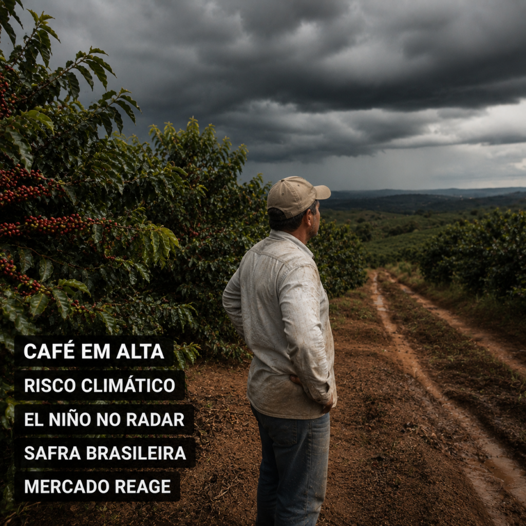 preço do café hoje em alta com temor de El Niño afetar safra brasileira