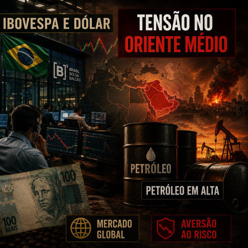 ibovespa e dólar hoje sob impacto da tensão entre EUA e Irã e avanço do petróleo