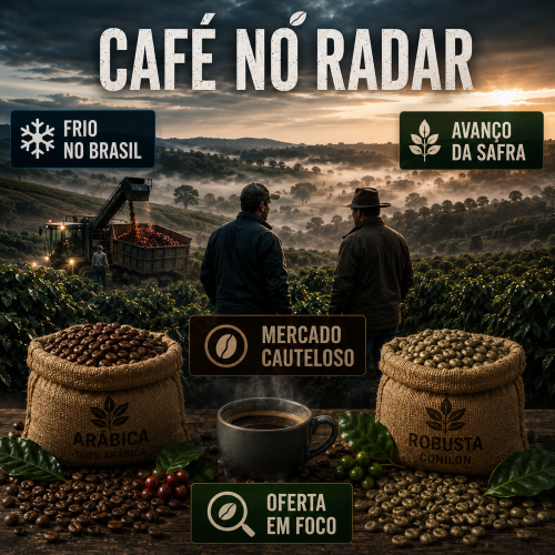 preço do café hoje monitora frio no Brasil e expectativa de maior safra brasileira